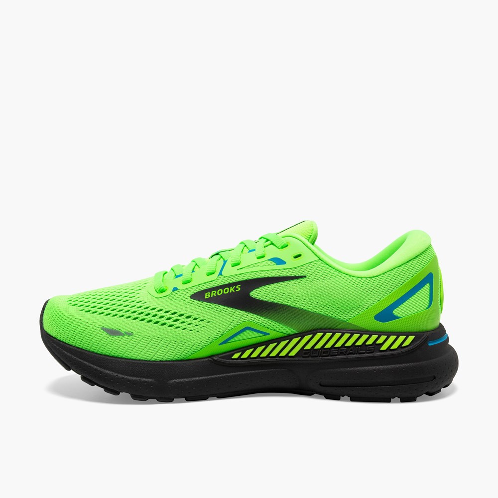 Chaussures Running Route Brooks Adrenaline GTS 23 Vert Grise Bleu Homme | NEP-4328257